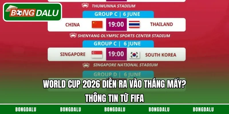 World Cup 2026 Diễn Ra Vào Tháng Mấy? Thông Tin Từ FIFA